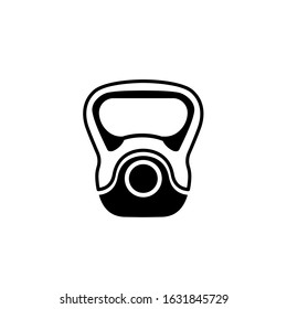 Barbell icons in a trendy flat design