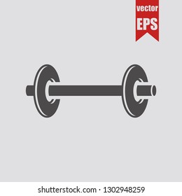 Barbell icon.Vector illustration.