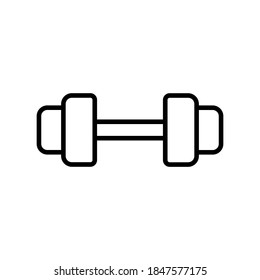 Barbellinie-Symbol, Vektorgrafik auf weißem Hintergrund