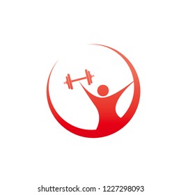 Barbell logo design