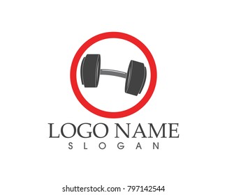 Barbell logo design 