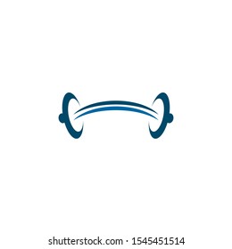 Barbell logo design vector template inspiration