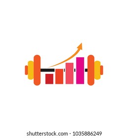 Barbell Logo Icon Design