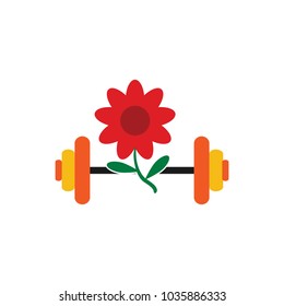Barbell Logo Icon Design