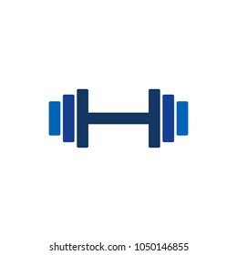Barbell Logo Icon Design