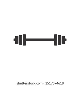 Barbell logo line art style vector download