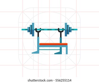 Barbell Machine Icon
