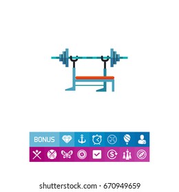 Barbell Machine Icon