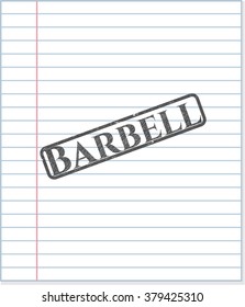 Barbell penciled