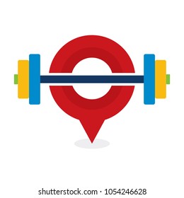 Barbell Point Logo Icon Design