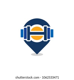 Barbell Position Logo Icon Design