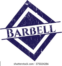Barbell rubber seal with grunge texture