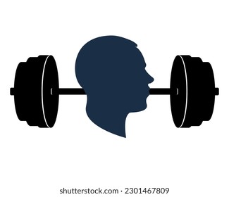 La bestia y la silueta de la cara de un hombre. 