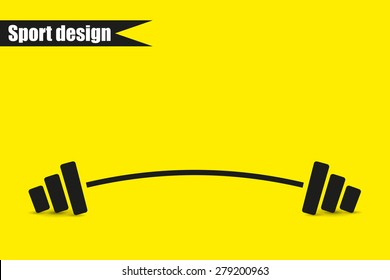 Barbell - Single icon vector illustration design