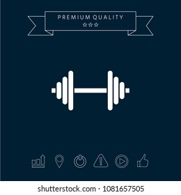 Barbell symbol icon