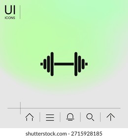 Symbol für Barbell. Element für Ihr Design
