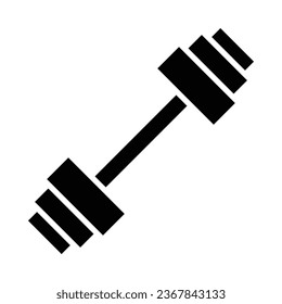 Barbell Vector Glyph Icon For Personal And Commercial Use.

