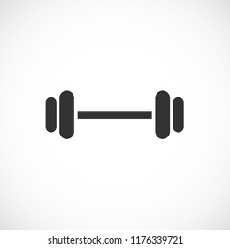 barbell vector icon 10 eps