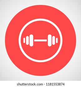barbell vector icon 10 eps