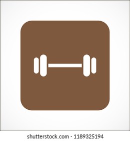 barbell vector icon 10 eps