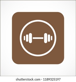 barbell vector icon 10 eps