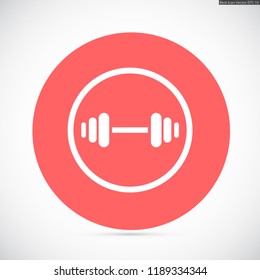 barbell vector icon 10 eps