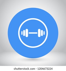 barbell vector icon 10 eps