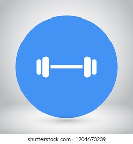 barbell vector icon 10 eps