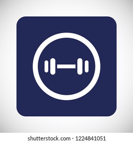 barbell vector icon 10 eps