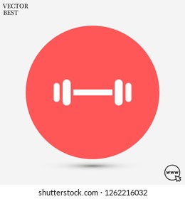barbell vector icon 10 eps