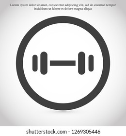 barbell vector icon 10 eps