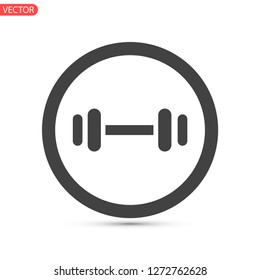 barbell vector icon 10 eps