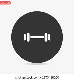 barbell vector icon 10 eps