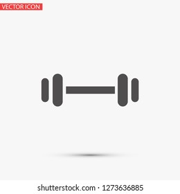 barbell vector icon 10 eps