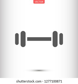 barbell vector icon 10 eps