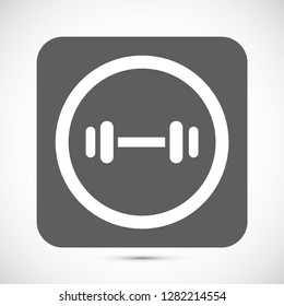 barbell vector icon 10 eps