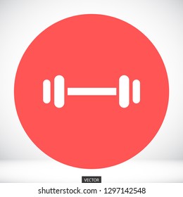barbell vector icon 10 eps