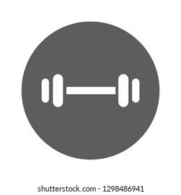 barbell vector icon 10 eps