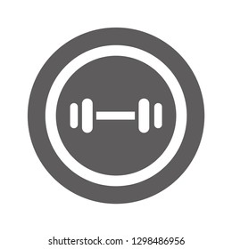 barbell vector icon 10 eps