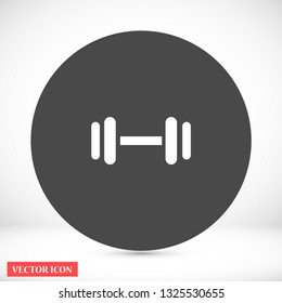 barbell vector icon 10 eps
