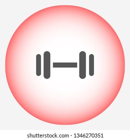 barbell vector icon 10 eps