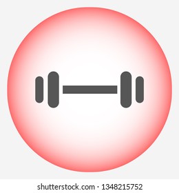 barbell vector icon 10 eps