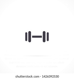 barbell vector icon 10 eps , Lorem ipsum Flat design