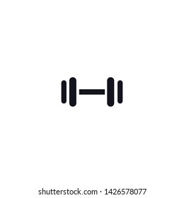 barbell vector icon 10 eps , Lorem ipsum Flat design