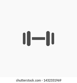 barbell vector icon 10 eps , Lorem ipsum Flat design