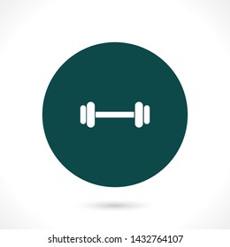 barbell vector icon 10 eps , Lorem ipsum Flat design