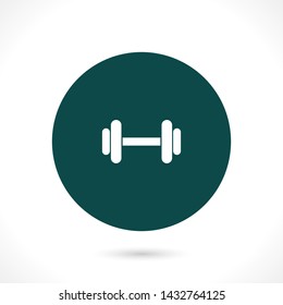 barbell vector icon 10 eps , Lorem ipsum Flat design