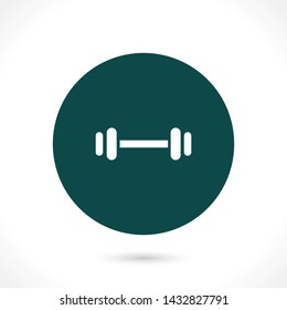 barbell vector icon 10 eps , Lorem ipsum Flat design