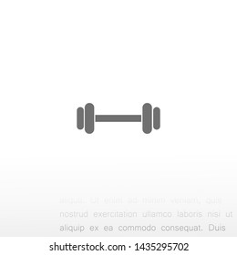 barbell vector icon 10 eps , Lorem ipsum Flat design