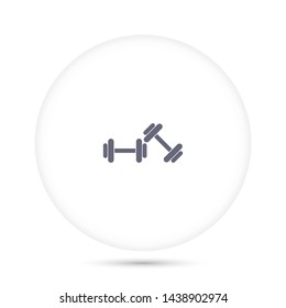 barbell vector icon 10 eps , Lorem ipsum Flat design